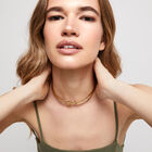 Choker necklace with white topaz